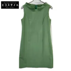 FOXEY NEW YORK　フォクシーニューヨーク　31287 グリーン BRISTOL ノースリーブワンピース　40のサムネイル