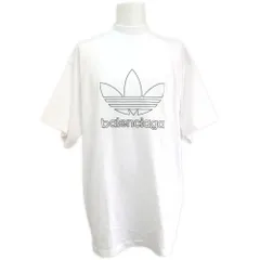 BALENCIAGA バレンシアガ adidas ロゴ 半袖 カットソー Tシャツトップス 723976 2 ホワイト【オールシーズン】【♂】【S】【メンズ】★■615652【中古】のサムネイル