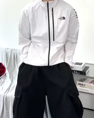 THE NORTH FACE ザノースフェイス 白 オール 黒鉄のミステリートレイン ジャケット L