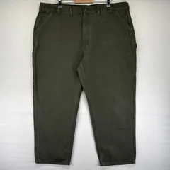 古着 カーハート Carhartt ダック パンツ ペインター ジッパーフライ ワンポイント 大きいサイズ W44 L32  グリーン系 メンズのサムネイル