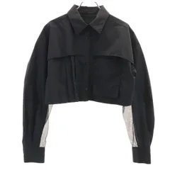 美品 UNITED TOKYO ユナイテッドトウキョウ 長袖 ショート丈 シャツ 1 ブラック レディース 古着のサムネイル