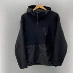【中古】C.P COMPANY 00AW ニット×ナイロン切替 ジップフーディ ブラック サイズ5　シーピーカンパニー[24]のサムネイル