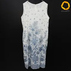 ダックス DAKS ワンピース ロング リネン スリーブレス 花柄 総柄 大きいサイズ レディース [s977111]のサムネイル