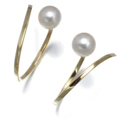 TASAKI タサキ ピアス パール 真珠 8.0mm アファインバランス K18YG #188740 大幅値下げ品のサムネイル