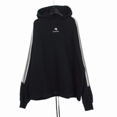 バレンシアガ BALENCIAGA 22AW Sporty B Pullover Hoodie スポーティーBプルオーバーフーディ パーカー XS ブラック 黒 704023 国内正規のサムネイル