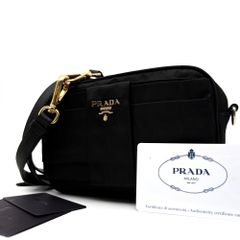美品 プラダ PRADA トライアングルロゴ ニット帽 ビーニー ニット