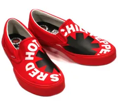 [VISION STREET WEAR] Red Hot Chili Peppers / Canvas Slip-On (VSW-9158) (Red) - レッド・ホット・チリ・ペッパーズ スニーカーのサムネイル