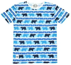 [Worn By] Bear Stripe Tee (Blue Stripe) - [ウォーン・バイ] ベア ストライプ Tシャツのサムネイル