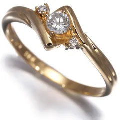 ヴァンドーム リング ダイヤ ダイヤモンド 0.12ct 10.5号 K18YG #188385 大幅値下げ品のサムネイル