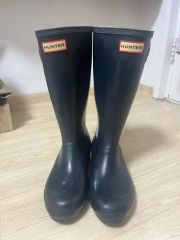 ハンターレインブーツ ORIGINAL WELLY　２４㎝未使用　擦れあり ハンターレインブーツ ORIGINAL WELLY 24㎝未使用 擦れあり - メルカリ
