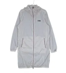 Tommy Hilfiger トミーヒルフィガー レディース スポーティー ルーズフィット ロング ジップアップコート 100 白 08438のサムネイル