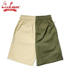 COOKMAN シェフショートパンツ クレイジーパターン ベージュ/カーキ Crazy Pattern Field Beige/Khaki Chef Pants Short クックマン