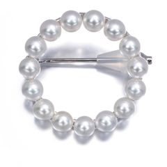 未使用級 MIKIMOTO ミキモト ブローチ ベビーパール サークル シルバー