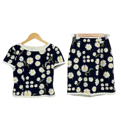 M'S GRACY(エムズグレイシー) スカートセットアップ レディース - ダークネイビー×白×マルチ 花柄のサムネイル