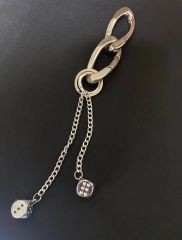 ダイス シルバー ウォレットチェーン キーチェーン - メルカリ
