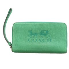 COACH コーチ 長財布 アコーディオン グラフィック CW715 グリーン