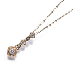 ⭐︎マツ様⭐︎ フェスタリア k10ygダイアモンドネックレス 美品