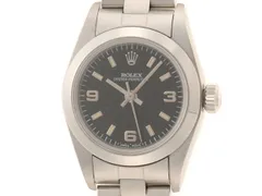 ROLEX ロレックス ウォッチ オイスター パーペチュアル 時計 67180 腕時計 ステンレススチール ブラック 自動巻き レディース【432】2148104114358のサムネイル