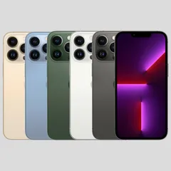 【中古】iPhone 13 Pro SIMフリー バッテリー新品 100% 128GB シルバー グラファイト ゴールド シエラブルー アルパイングリーン【整備済み品】【バッテリー交換済】【中古スマホ】 本体  電池長持ち Bランクのサムネイル