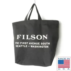 美品 USA製 FILSON フィルソン 両面プリント トートバッグ 黒 キャンバス ブラック アメリカ製 D154-61-0008ZVのサムネイル