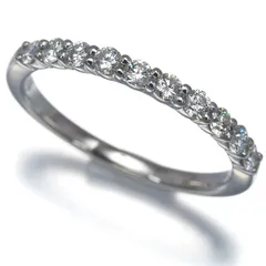 ヴァンドーム リング ダイヤ ダイヤモンド 0.30ct ハーフエタニティ 9号 Pt950 #191722のサムネイル