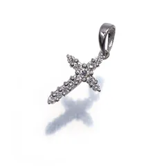 ポンテヴェキオ ペンダントトップ ダイヤ ダイヤモンド 0.20ct クロス K18WG #190636 大幅値下げ品のサムネイル