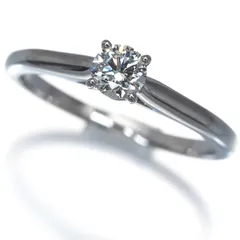 カルティエ リング ダイヤ ダイヤモンド 0.26ct E VS1 3EX 1895 ソリテール 51号 Pt950 鑑定書 #192004のサムネイル