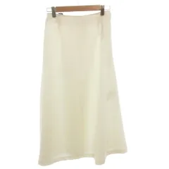 ソブ sov. ダブスタ 20SS フレアスカート タック ギャザー ロング 38 白 ホワイト /FFのサムネイル