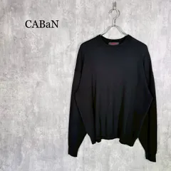 『CABaN』キャバン（M）コットン ニット カシミヤ クルーネックプルオーバーのサムネイル