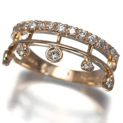 ヴァンドーム リング ダイヤ ダイヤモンド 0.39ct ティアラ 11号 K18PG #193523のサムネイル