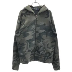 POLO RALPH LAUREN ポロラルフローレン カモフラージュジップアップパーカー  グレー系 Lのサムネイル