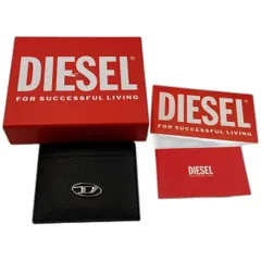■ 美品 DIESEL ディーゼル カードケース X09018P0685 レザー 本革 黒 ブラック メンズ 名刺入れ 2650029,2650029
