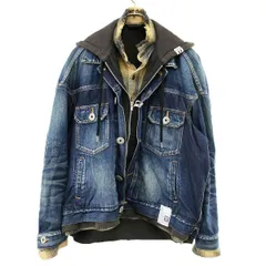 Maison MIHARA YASUHIRO メゾン ミハラヤスヒロ 26SS Triple Layered Denim Jacket レイヤードデニムジャケット J16BL126 インディゴ ベージュ 44のサムネイル
