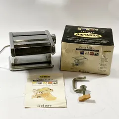 ★ AnyWearsのDeluxe パスタマシーン  手動式 製麺機 手回し 家庭用 パスタ イタリア製 レトロ ジャンク品のサムネイル