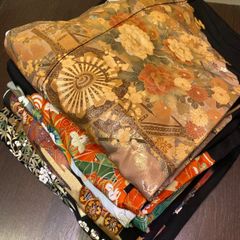 まとめ売り】正絹大島紬9枚 リメイク素材 ハンドメイド向け - メルカリ