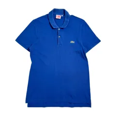 LACOSTE L!VE ラコステライブ 鹿の子 半袖 ポロシャツ サイズ 5 /ブルー系 メンズ ビンテージのサムネイル