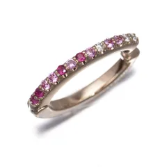 ポンテヴェキオ イヤリング サファイア 0.09ct ダイヤ ダイヤモンド 0.02ct イヤーカフ 片耳 K18PG 箱 #194702のサムネイル