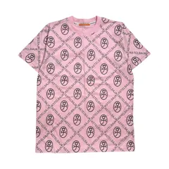 イタリア製 CASTELBAJAC カステルバジャック 総柄 半袖 Tシャツ  /ピンク系 メンズ ゴルフのサムネイル
