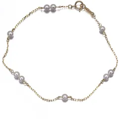 ミキモト ブレスレット ベビー パール 真珠 3.5mm ステーション K18YG #189228のサムネイル