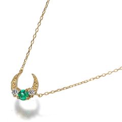 STAR JEWELRY】K18 エメラルド ネックレス✧*。 - メルカリ