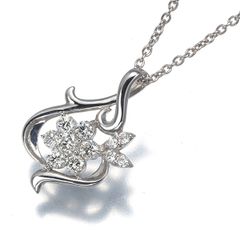 さくらカット』 ダイヤモンド ネックレス 計0.584ct K18WG - メルカリ