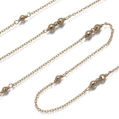 ココシュニック K10 カットビーズステーションロングネックレス90cm未使用 美品】COCOSHNIK ココシュニック K10 ステーションロングネックレス