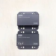 USB-EXSET3 SANWA SUPPLY サンワサプライ USB2.0エクステンダー 50m延長 2ポート 送信機 受信機 セット USB延長器 LANケーブル延長器 壁面 DINレール固定 USBハブ プリンター 80623-465のサムネイル