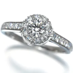 ヴァンクリーフ&アーペル リング ダイヤ ダイヤモンド 0.31ct D VVS2 EX イコーヌ 9号 Pt950 鑑定書 #195385のサムネイル