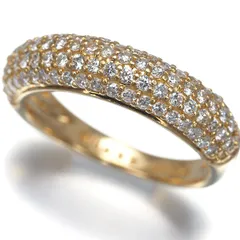 ヴァンドーム リング ダイヤ ダイヤモンド 0.62ct パヴェ 9号 K18YG #194167のサムネイル