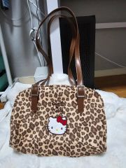 Hello Kitty Leopard Print Shoulder Bag + Crossbody Bag