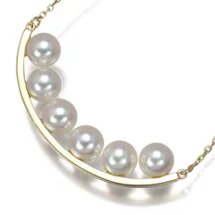 TASAKI タサキ ネックレス パール 真珠 6.1mm バランスプラス ロング K18YG #192661のサムネイル