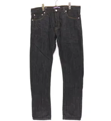 【中古A】メンズ 34 スワッガー リジッドデニムパンツ スリムストレートSWAGGER ダラーパッチ インディゴのサムネイル