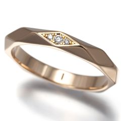 ブシュロン BOUCHERON ファセット3ダイヤモンドK18PG ＃56 - メルカリ