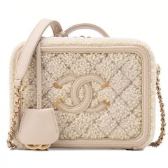 CHANEL ツイード ドローストリング 巾着 ハンドバッグ - メルカリ